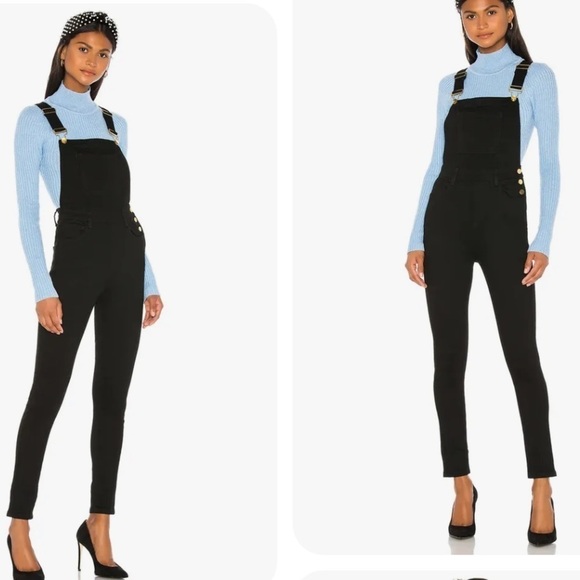 WeWoreWhat High Rise Skinny Overalls - Picture 1 of 15